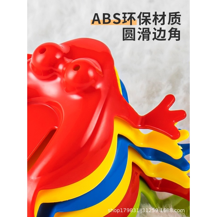 Bộ 12 con Ếch Nhảy, Đồ Chơi Ếch Nhựa Nhảy Vui Nhộn, Rèn luyện ký năng phối hợp tay và mắt, học màu sắc