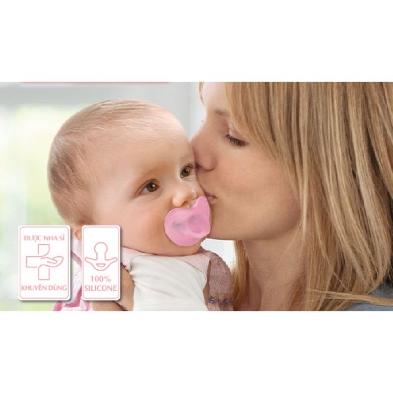 Ty Giả Nuk Sensitive Silicone Cao Cấp Cho Bé