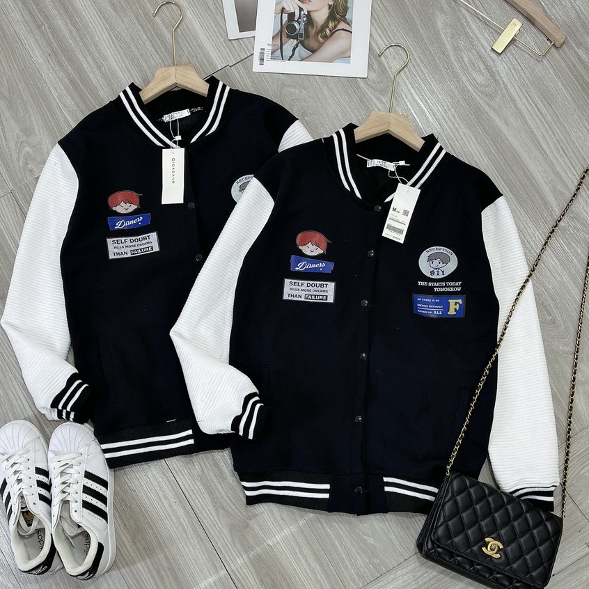 Áo Khoác Bomber Lót Nỉ Dày Cực Ấm - Áo Khoác Bóng Chày | BigBuy360 - bigbuy360.vn