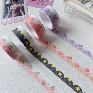 Cuộn washi tape màu sắc trang trí