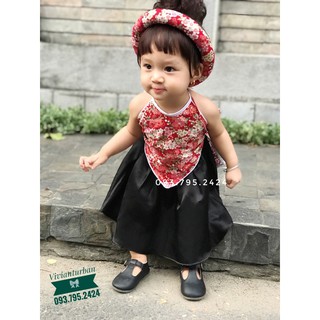 Yếm lụa đỏ ngày tết cho bé