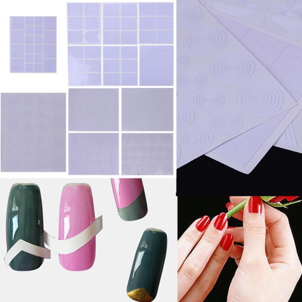 Set French tạo hình dán trên móng ( set 12 tấm)