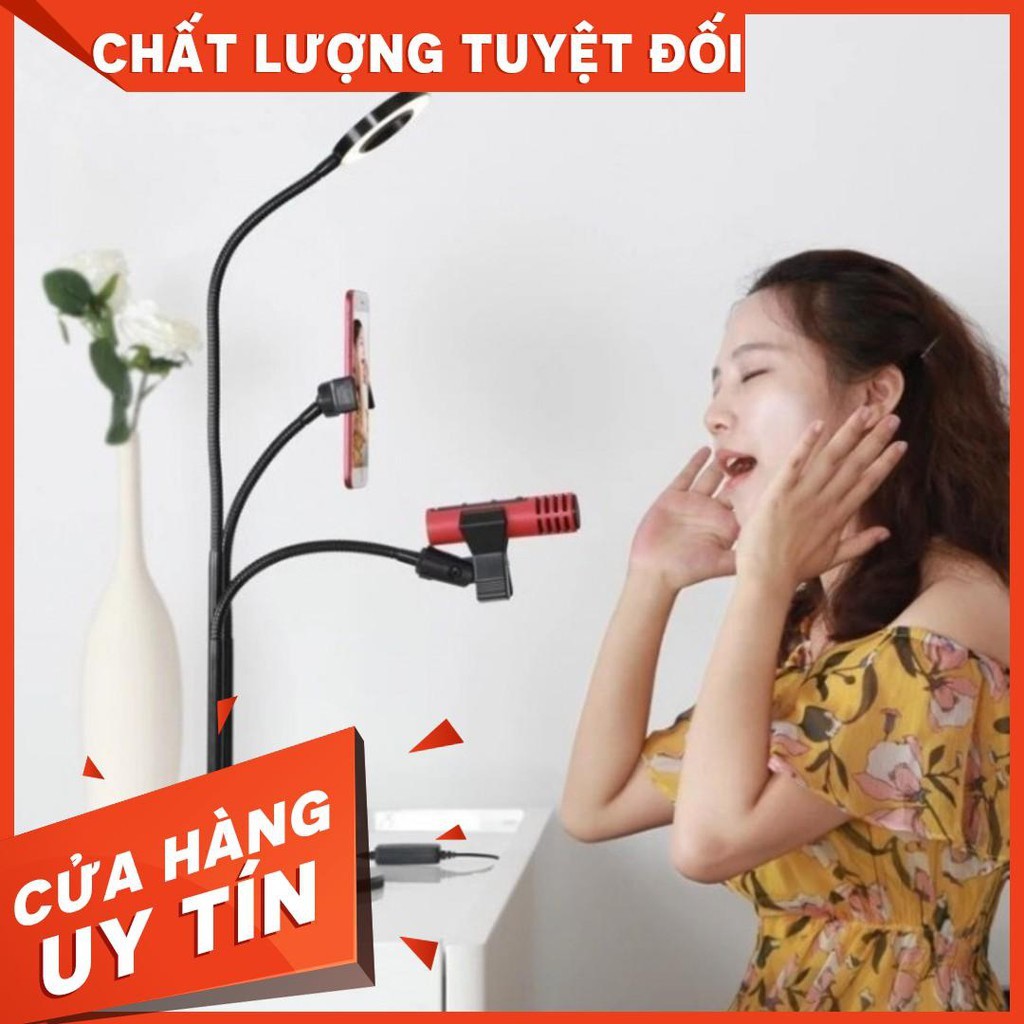 Bộ hỗ trợ livestream chuyên nghiệp 3in1 kèm micro