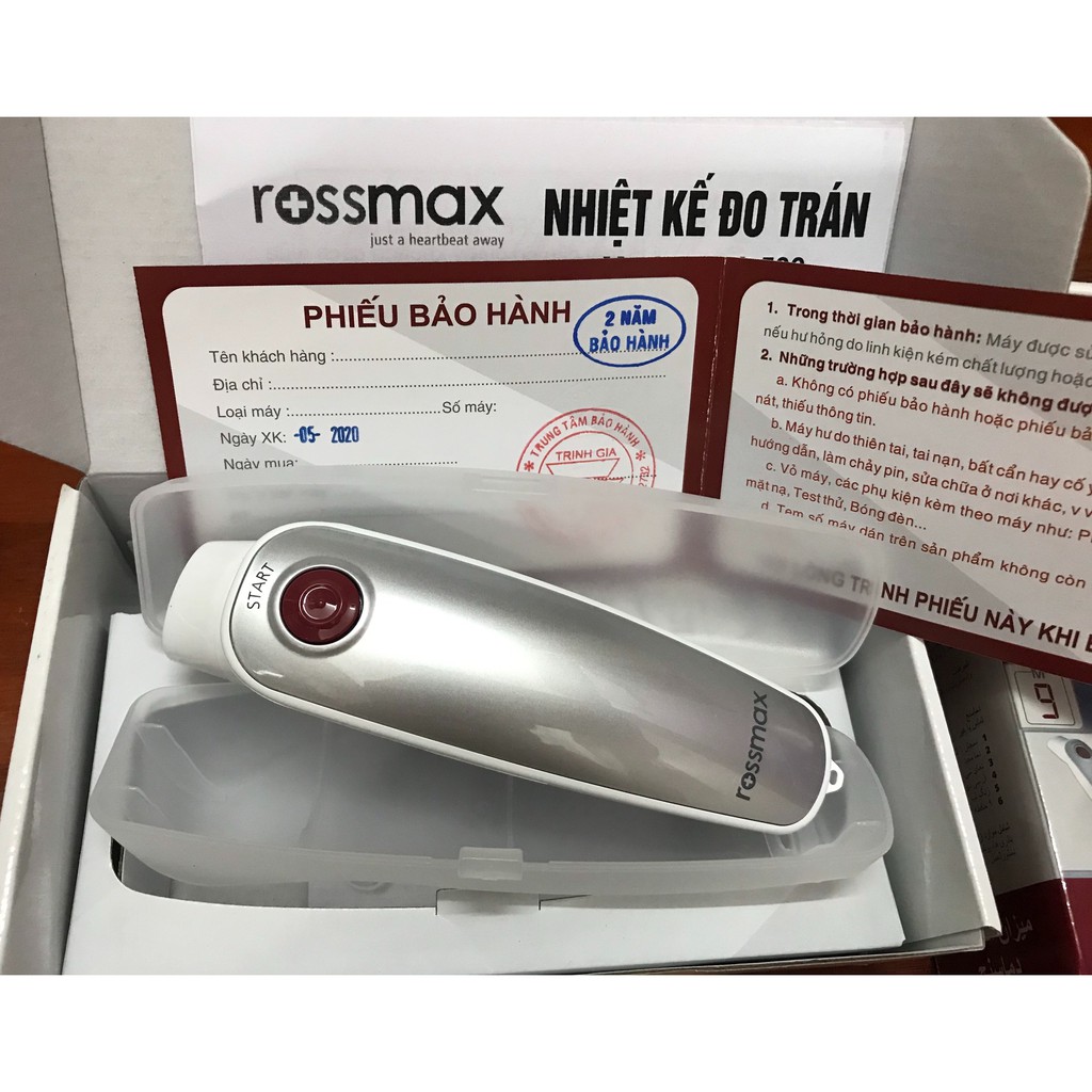 Nhiệt kế điện tử hồng ngoại đo trán Rossmax HA500