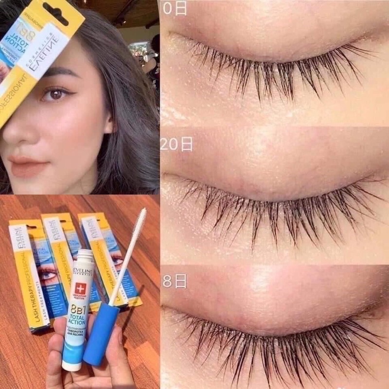 Huyết thanh Dưỡng mi Eveline 8in1 Total Action Lash Therapy professional 10ml
