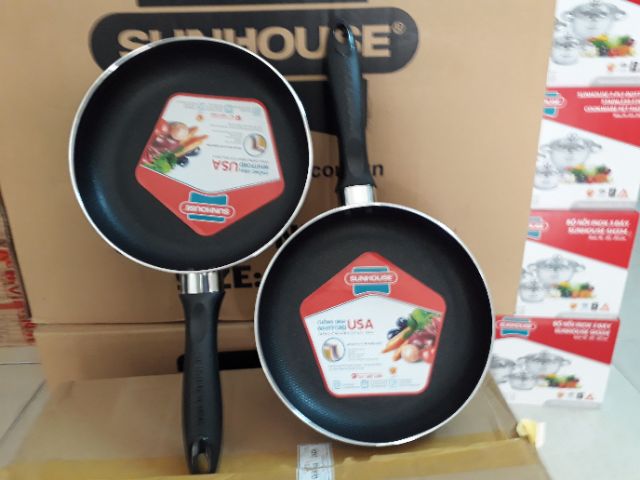 CHẢO CHỐNG DÍNH SHUNHOUSE 20 Cm (Mả SP chảo men ) giảm 12K