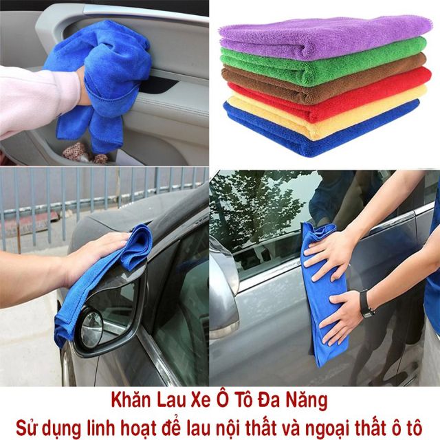 5 khăn lau xe ô tô 35*70cm