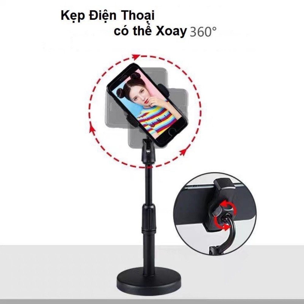 Gía đỡ điện thoại ,giá đỡ điện thoại livestream xem video ổn định xoay 360 độ NHÀ CỬA VÀ TIỆN ÍCH