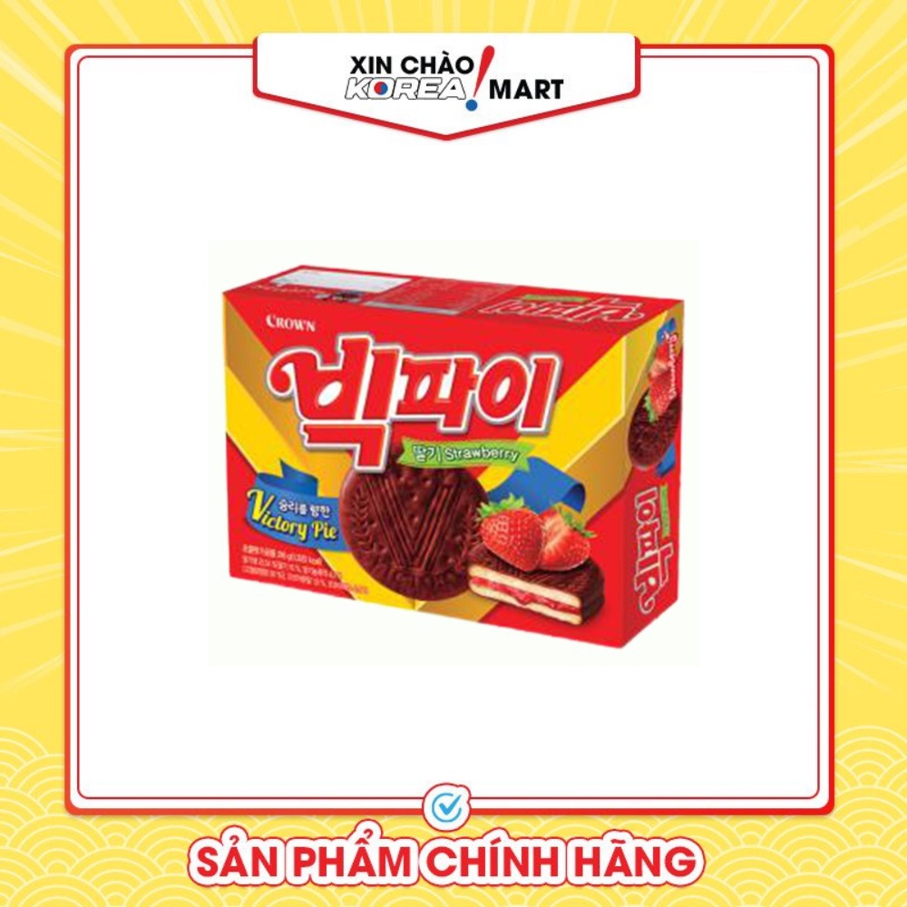 Bánh quy dâu Hàn Quốc Xin Chào Korea Mart