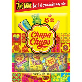 KẸO DẺO HỖN HỢP CHUPA CHUPS 216G TẶNG BAO LÌ XÌ