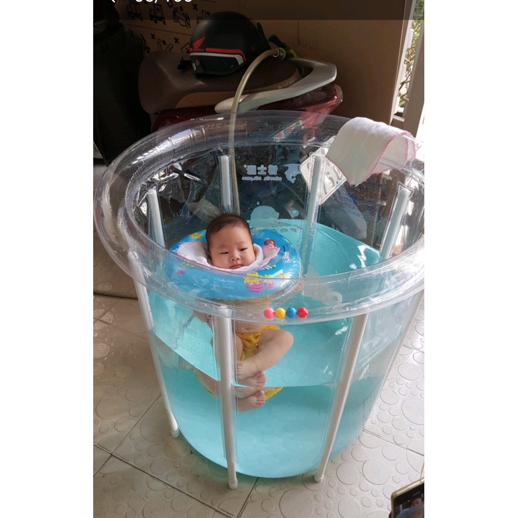 [MIỄN SHIP] Bể bơi cho bé thành cao kèm Phao cổ  ĐỦ PHỤ KIỆN CHÍNH HÃNG Umo
