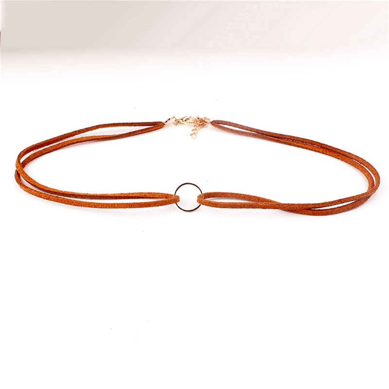 Vòng Cổ Choker Da Lộn Phong Cách Harajuku