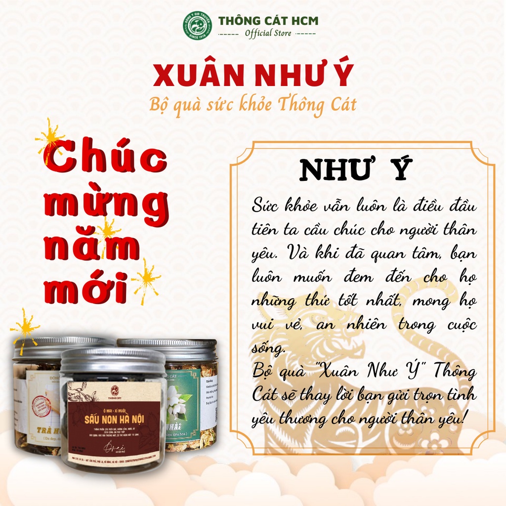 Set quà tặng Tết 2022 - Bộ quà Sức Khỏe Xuân Như Ý Thông Cát HCM, trà hoa thảo mộc, ô mai xí - Đẹp da, tăng sức đề kháng | BigBuy360 - bigbuy360.vn