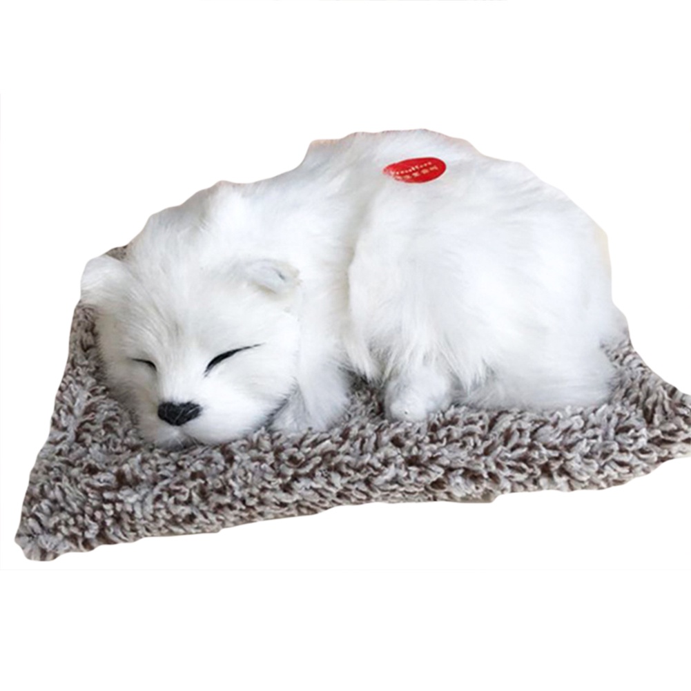 Thú nhồi bông hình chú chó Husky hoạt tính trang trí xe hơi
