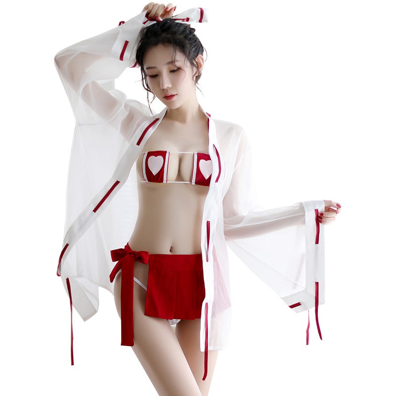 Đồ lót sexy, phong cách Nhật Bản, phù thủy, tình yêu, mảnh ngực, váy xếp ly bó, đồng phục, bộ cám dỗ 7006