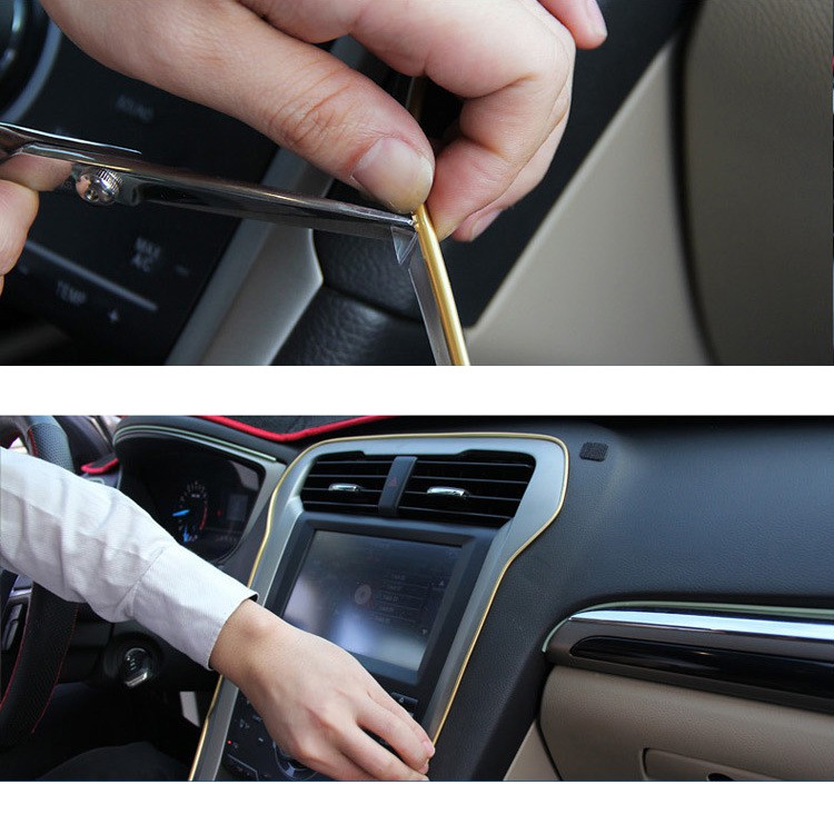 Chỉ viền nội thất ô tô lắp khe nhựa trên ô tô