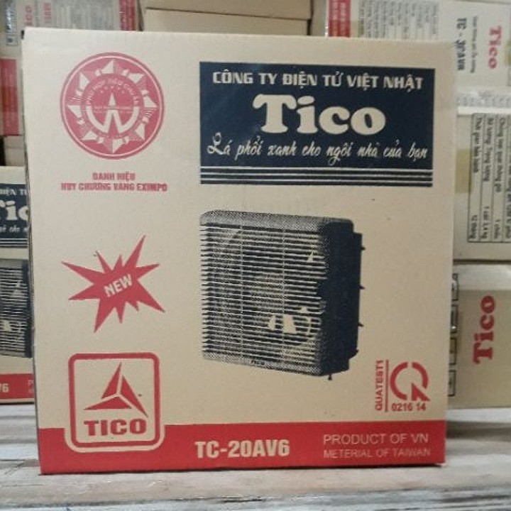 Quạt Thông Gió  Âm Tường Cao Cấp TICO- TC-20AV6- Lỗ 25x25cm