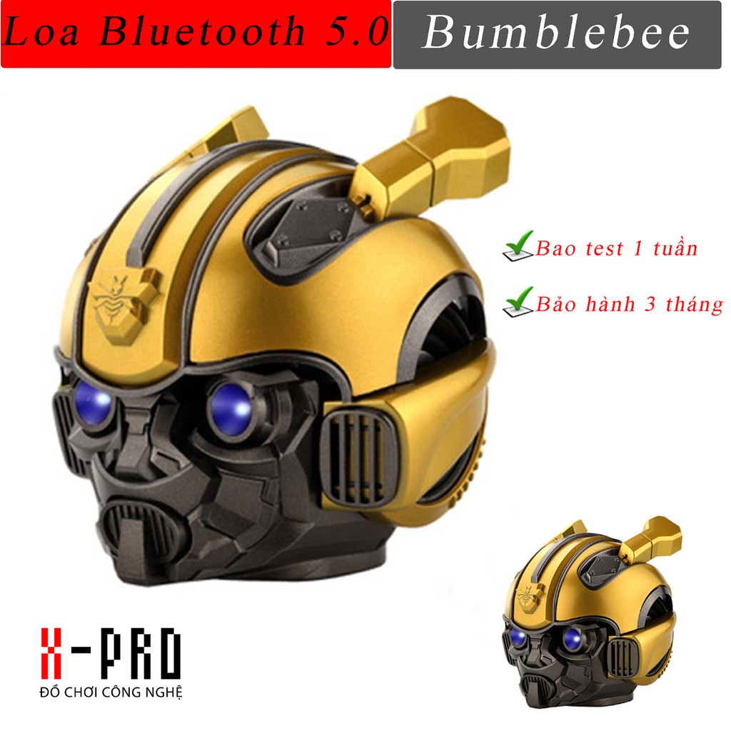 Loa Bluetooth Bumblebee Transformer  Độc Lạ,Siêu Trầm Âm Thanh Vòm Sống Động Công Suất 3W Hỗ Trợ Thẻ Nhớ,Đài FM