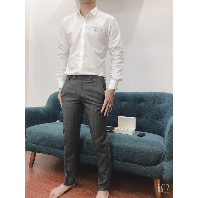 Áo Sơ Mi Trắng Nam Hoạ Tiết Hàng Cao Cấp | BigBuy360 - bigbuy360.vn