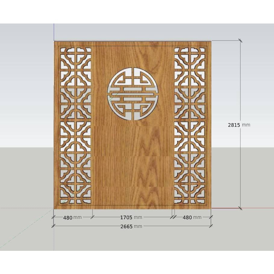 Vách ngăn CNC chuẩn phong thủy VN31