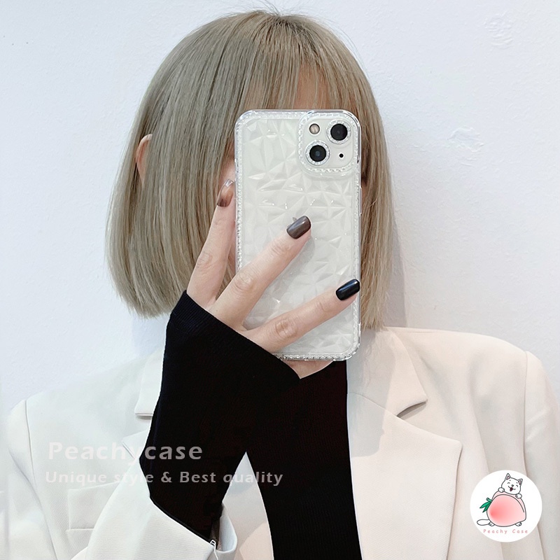 Ốp Điện Thoại TPU Mềm Trong Suốt Họa Tiết Kim Cương Sang Trọng Cho iPhone 13 12 Pro Max 11 Xr Xs Max X 7 8 6 Plus X 6G