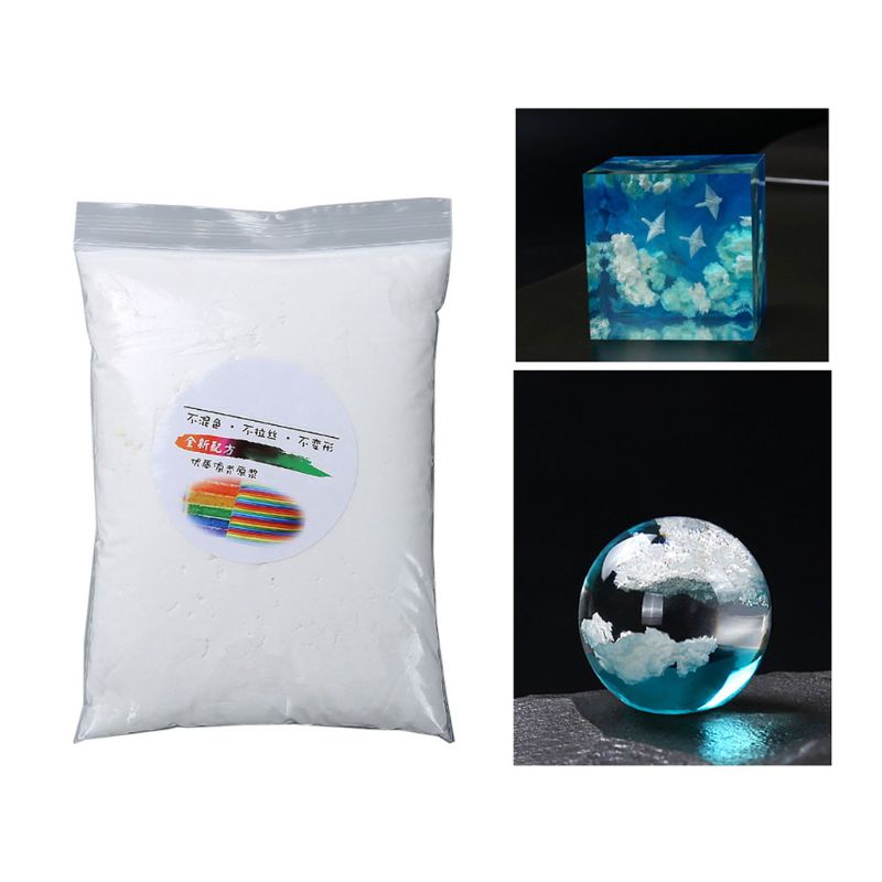 Túi chất độn bằng nhựa resin 80g để làm đồ trang sức thủ công tạo đám mây trời xanh dương