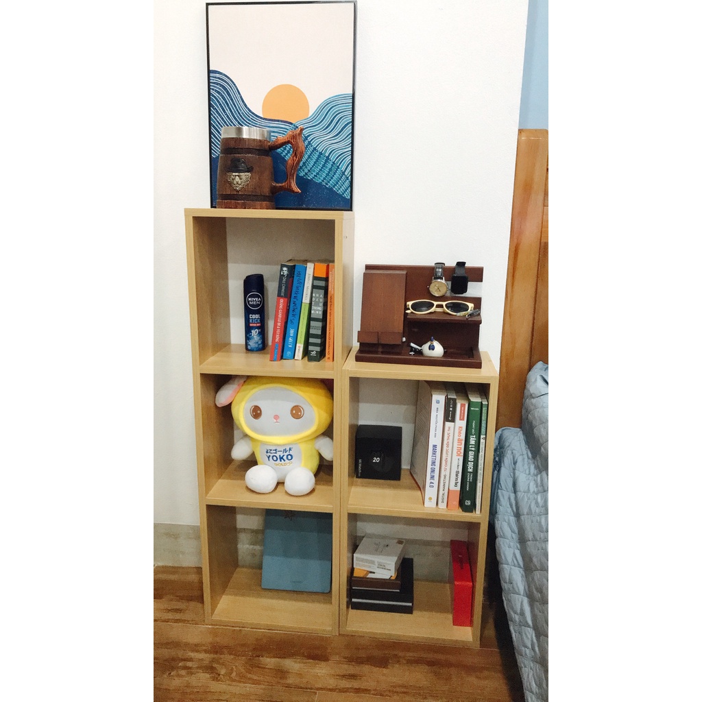 Kệ ô vuông màu vân sồi thương hiệu TADA VIETNAM