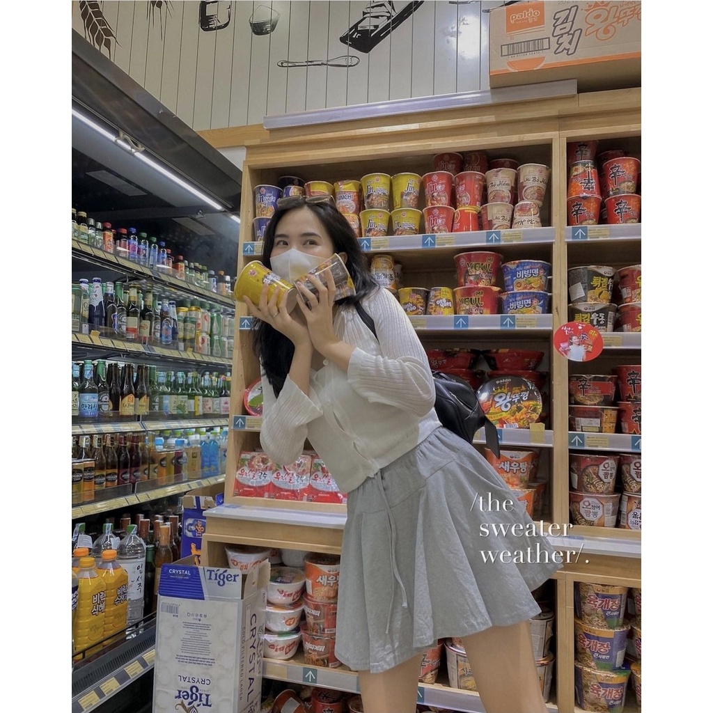 Quần đùi nữ quần short giả chân váy cạp chun chất  mát | BigBuy360 - bigbuy360.vn