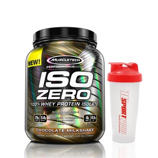 Sữa siêu tăng cơ giảm mỡ Iso Zero - Whey Protein Isolate - hộp 1,81Kg - 41 lần dùng - Hàng chính hãng Muscletech USA