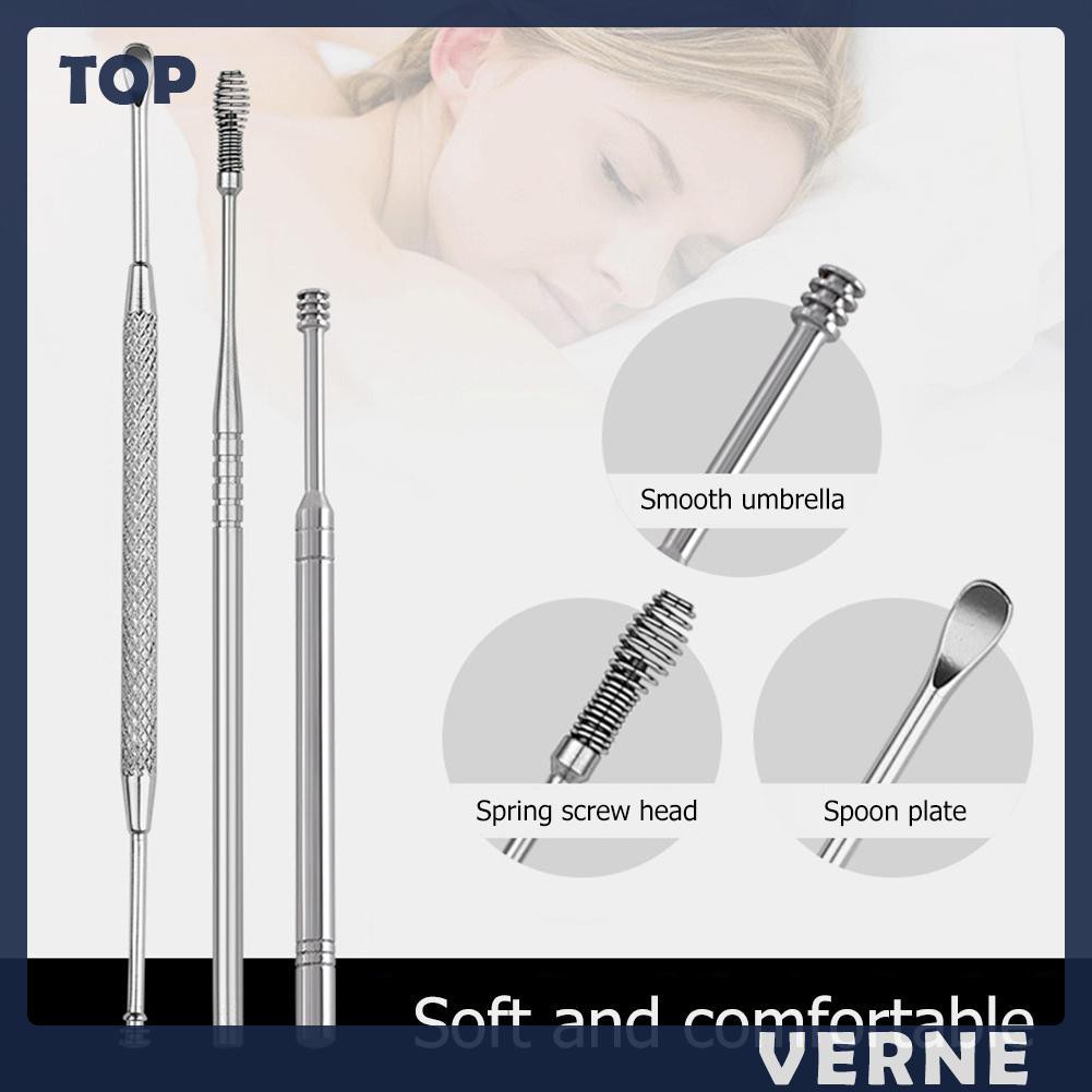 [Hàng mới về] Set 7 Cây Lấy Ráy Tai Bằng Thép Không Gỉ Làm Sạch Tiện Dụng