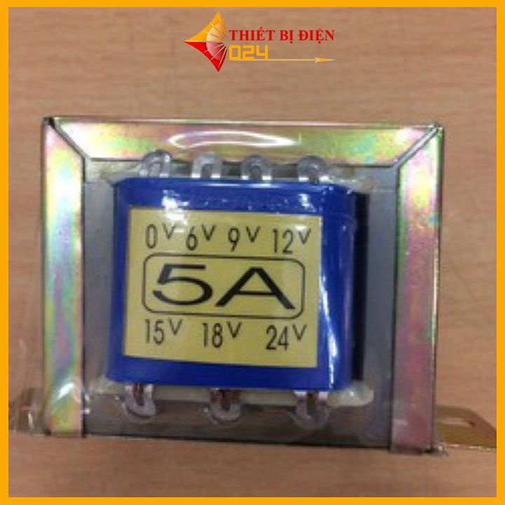 Biến Áp 5A -0V-6V-9V-12V-15V-18V-24V-800g