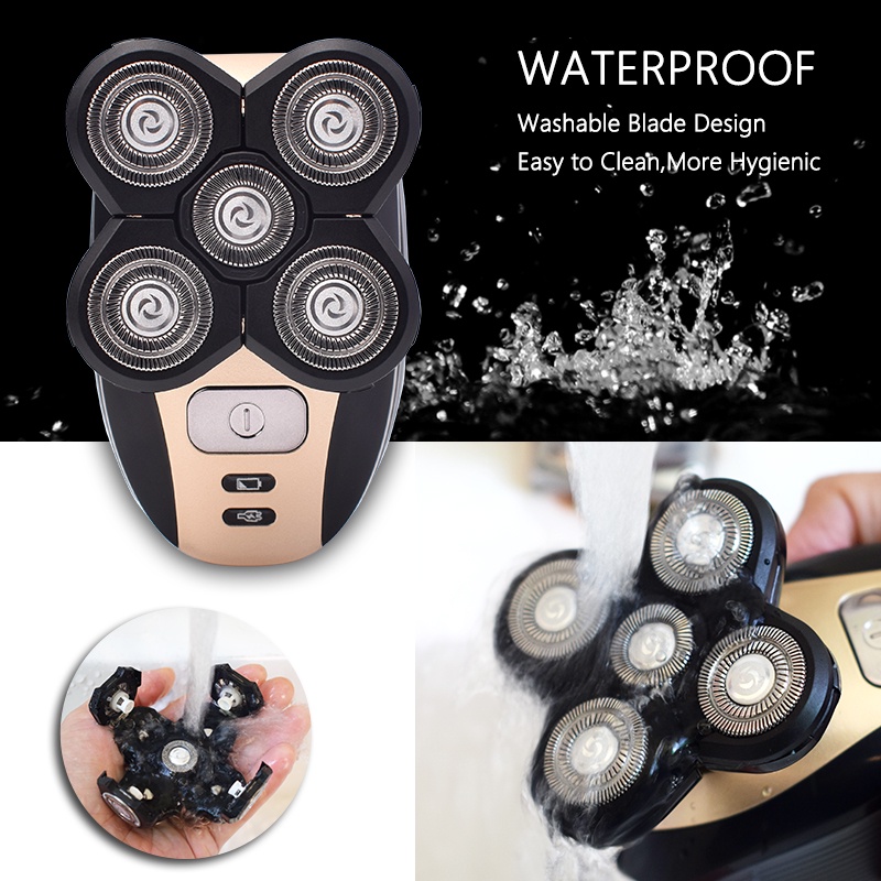 Bộ Máy cạo râu Cắt Tóc Kemei 4D 5 Trong 1 Chất Lượng Cao
