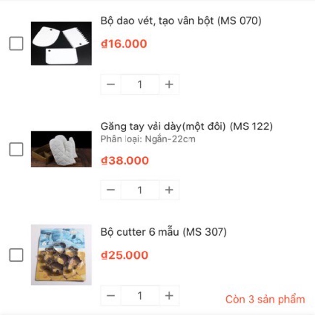 Bộ cutter làm bánh quy