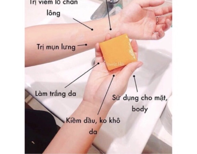 [RẺ VÔ ĐỊCH] Xà phòng nghệ cam trắng da mụn thâm Thái Lan | BigBuy360 - bigbuy360.vn