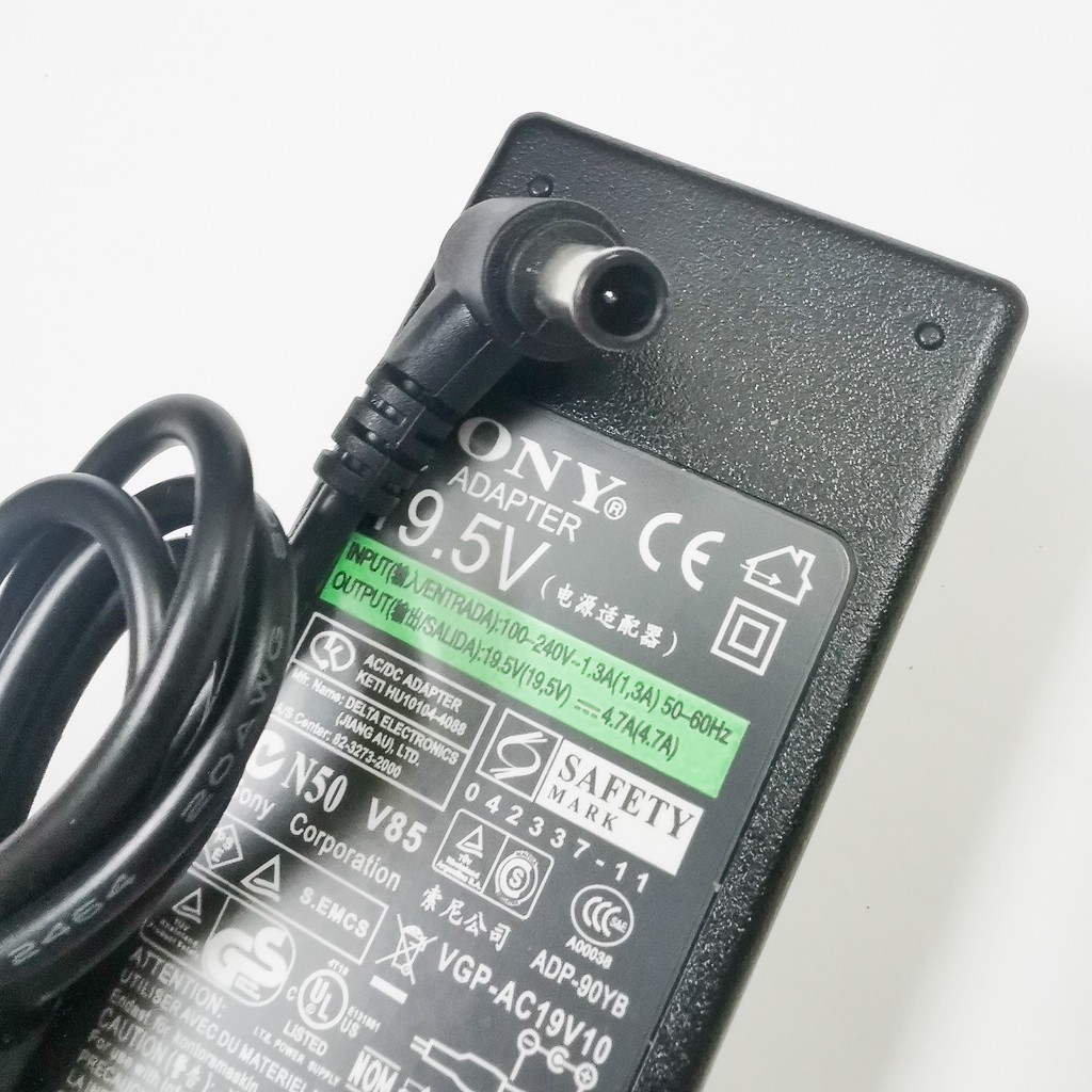 [combo 5 sạc] Laptop Sony 19.5V - 4.7A - 90W (Adapter Sony 19.5V – 3.9A) loại tốt, Sạc màn hình LG 19v