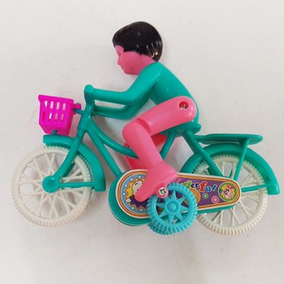 Đồ chơi mô hình xe đạp chạy cót, xe đạp mô hình