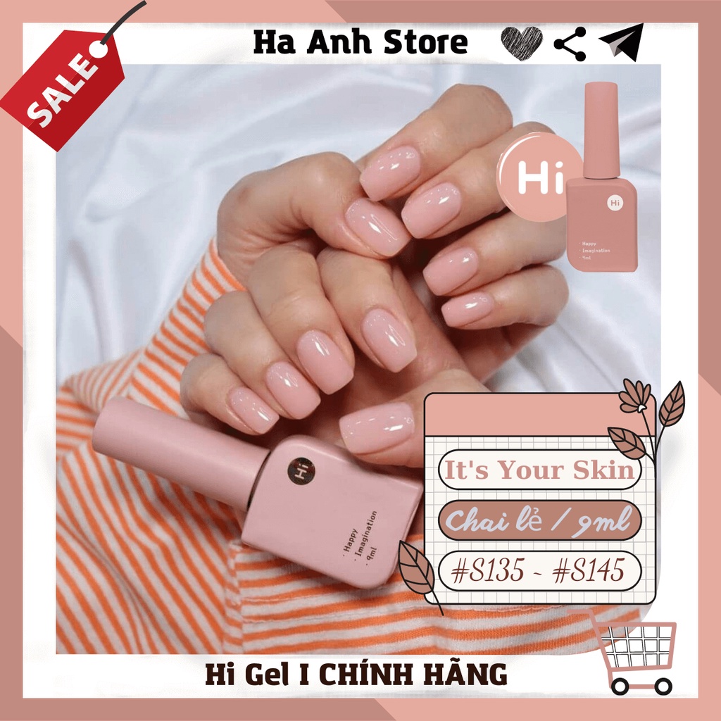 Hi Gel Sơn gel Hàn quốc chính hãng, Chọn màu Set It's Your Skin Collection, Chai lẻ 10ml