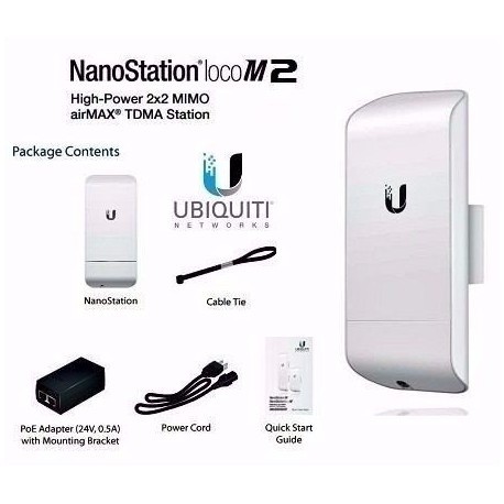 [Chính hãng Ubiquiti ] Thiết bị truyền sóng WIFI tầm xa AirMax Nanostation Loco M2- SUBtel | BigBuy360 - bigbuy360.vn