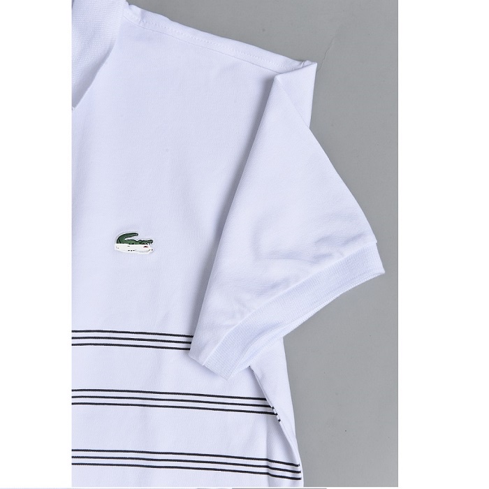 Áo Polo Nam Kẻ Ngang Trẻ Trung Sành Điệu, Áo Phông Nam Có Cổ Tay Cộc Vải Cá Sấu 100% Cotton Mềm Mịn Thoáng Mát ZAR.A0111