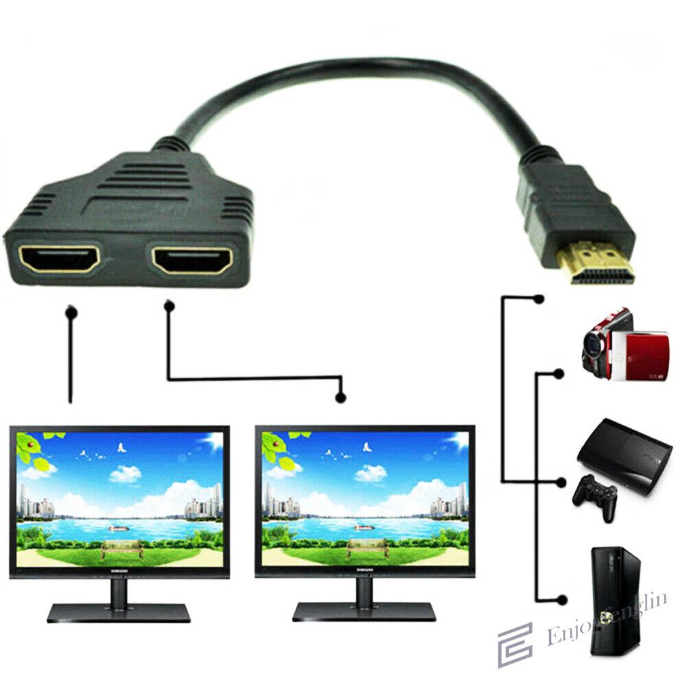 Cáp Chuyển Đổi En Hdmi 1 Male Sang 2 Hdmi Female 1 In 2 Out