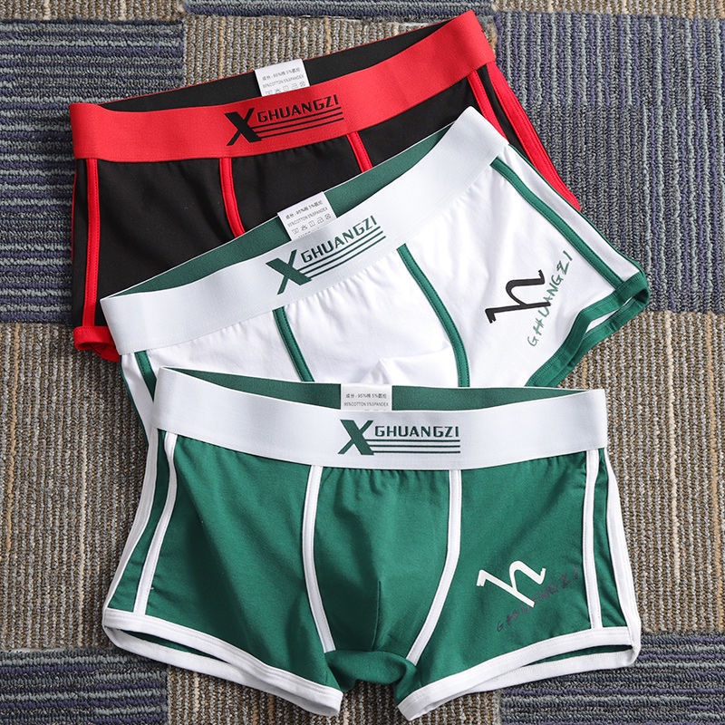 Quần Lót Boxer Cotton Thoáng Khí Thời Trang Hàn Quốc Cho Nam