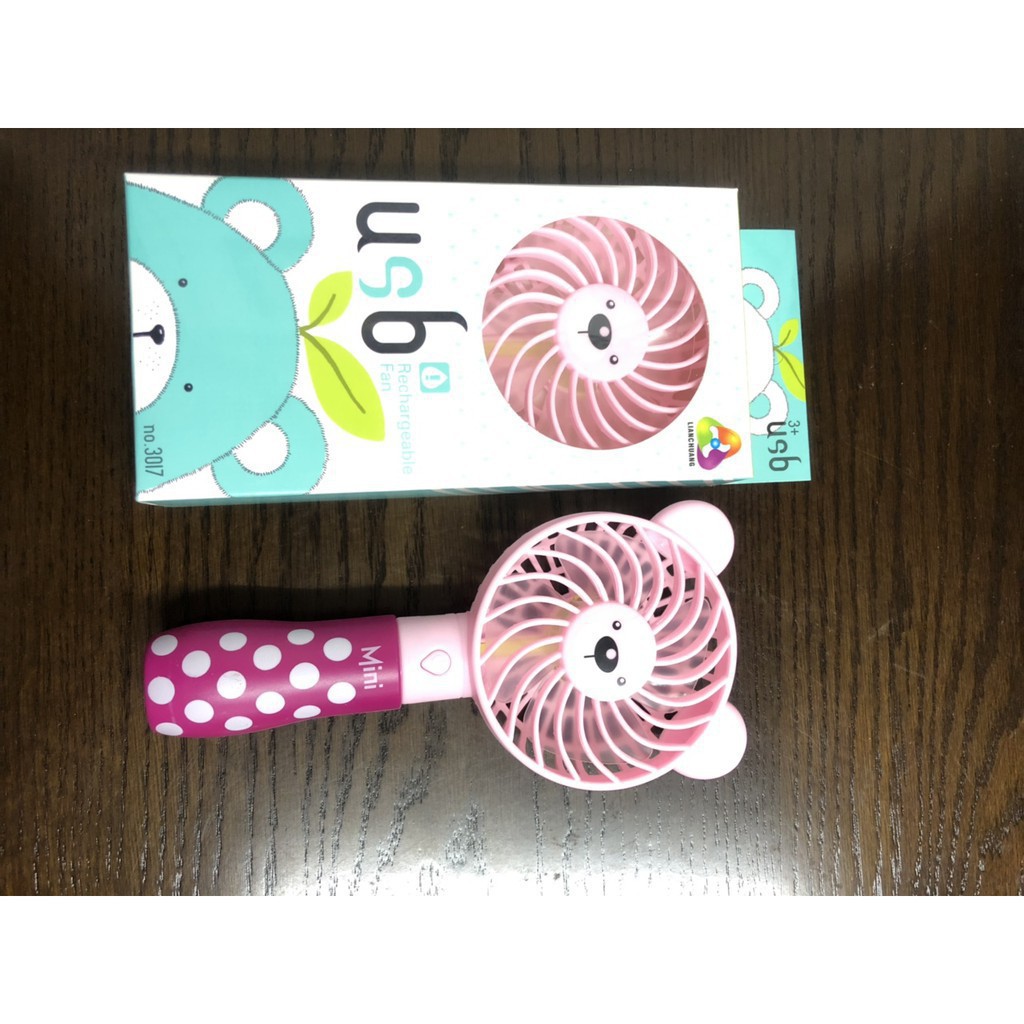 Xả kho - Quạt mini cầm tay hình gấu siêu tiện lợi