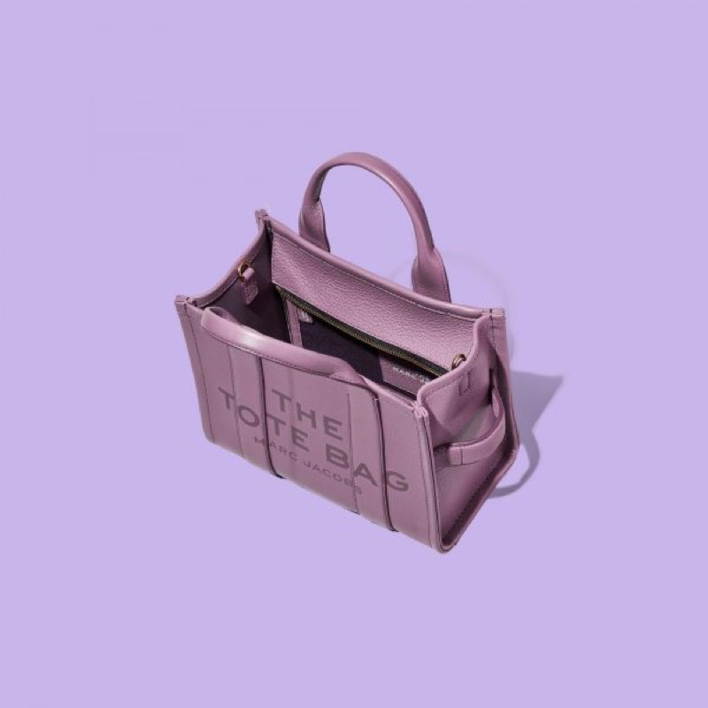 TNS-Túi tote form vuông siêu  Marcie leather field tote bag--màu tím nổi bật sang trọng