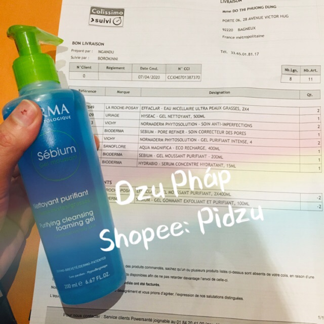 SỮA RỬA MẶT BIO SÉBIUM GEL MOUSSANT 200ml