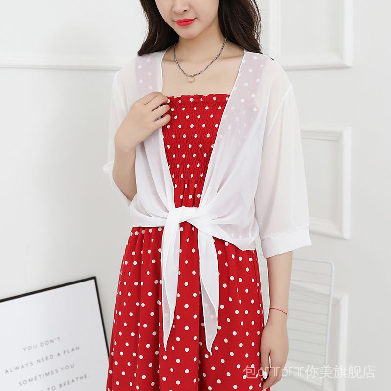 Áo Khoác Cardigan Chiffon Mỏng Dáng Ngắn Cỡ Lớn Chống Nắng Cho Nữ | BigBuy360 - bigbuy360.vn