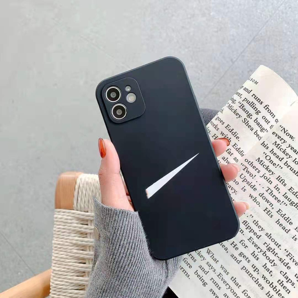 Ốp Lưng Nike Iphone Cạnh Vuông Hình nike. Ốp NAI 7/7plus/8/8plus/x/xr/xs/11/12/pro/max/promax