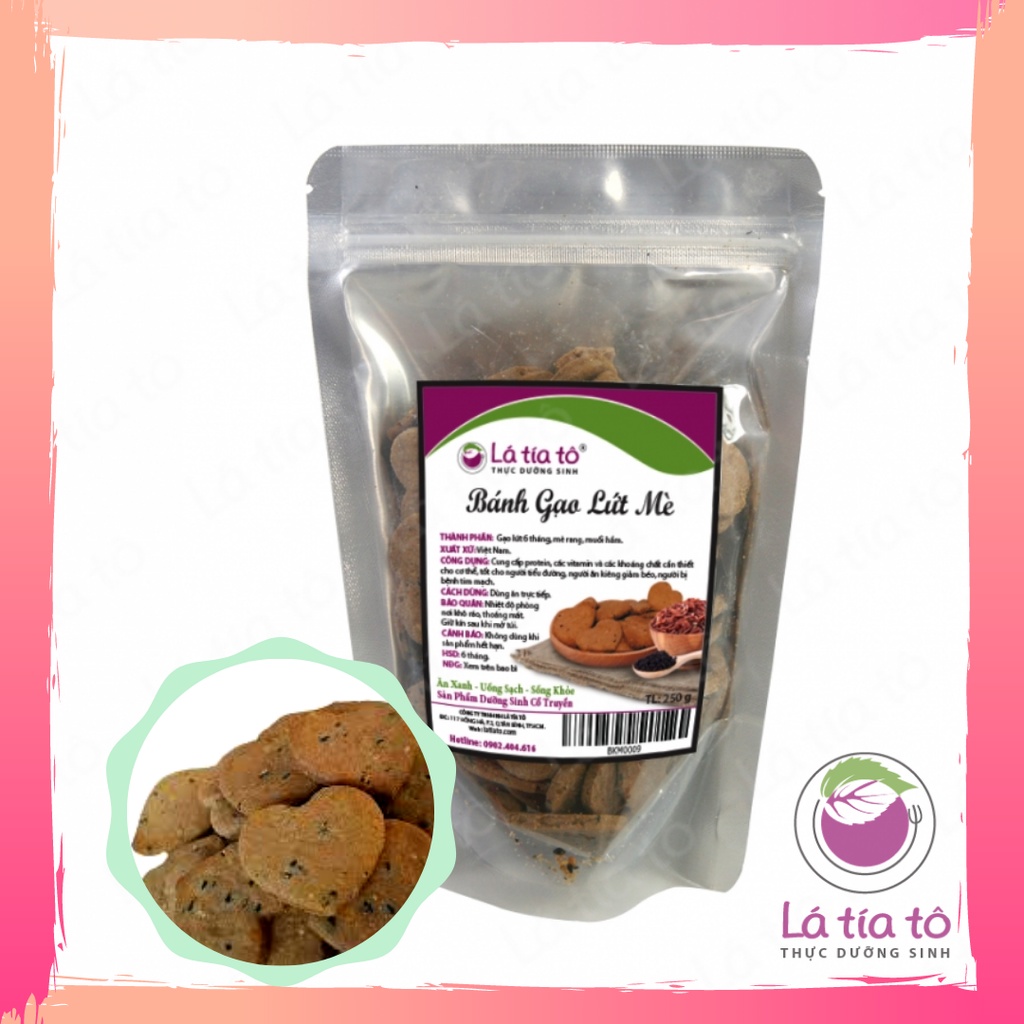 BÁNH GẠO LỨT MÈ - LÁ TÍA TÔ