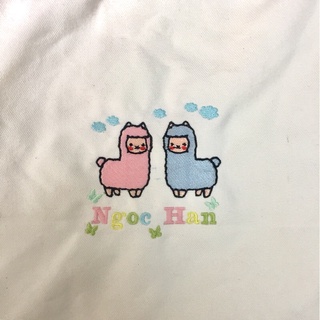 Túi tote thêu tên