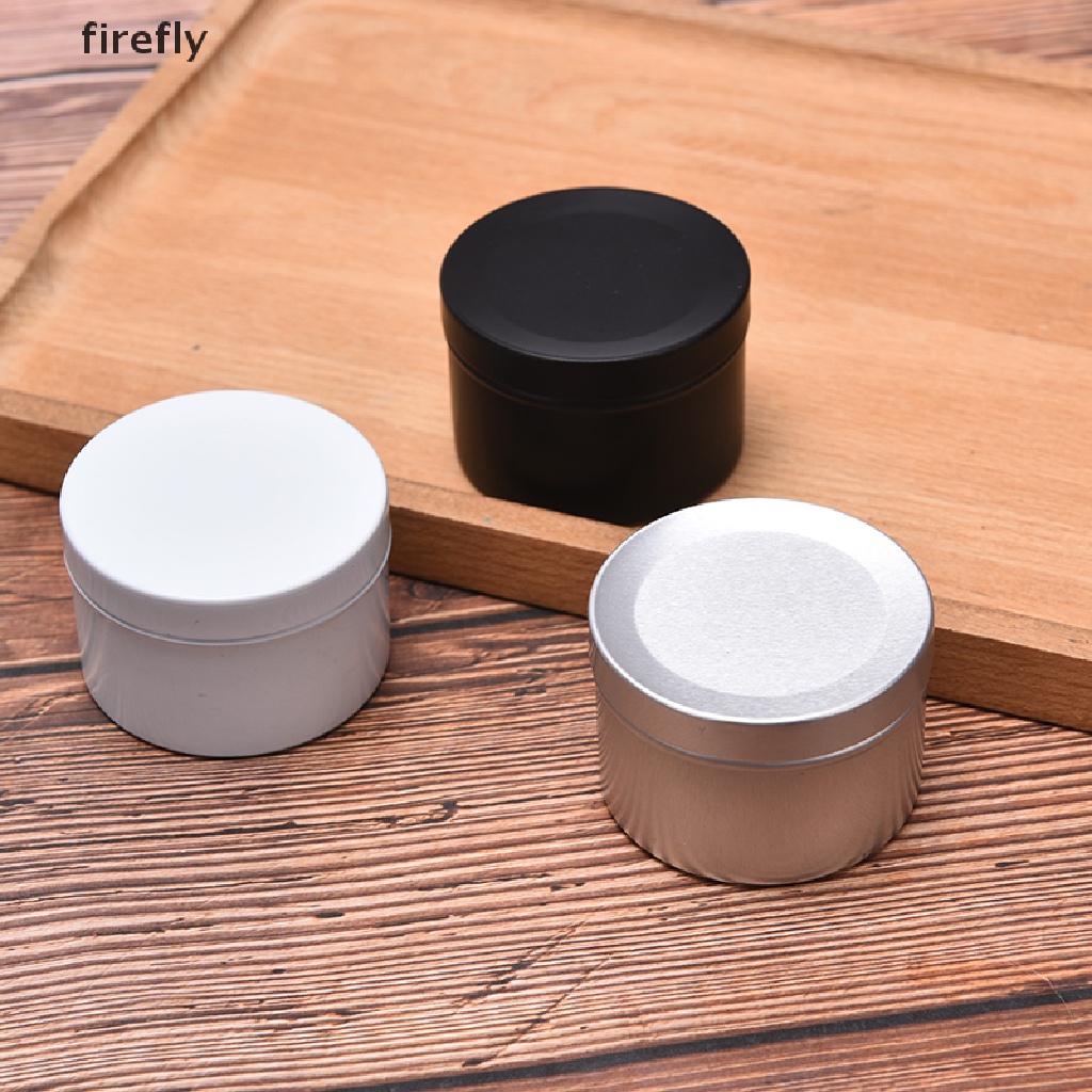 Hộp Đựng Nến Hình Tròn Bằng Thiếc Tiện Dụng