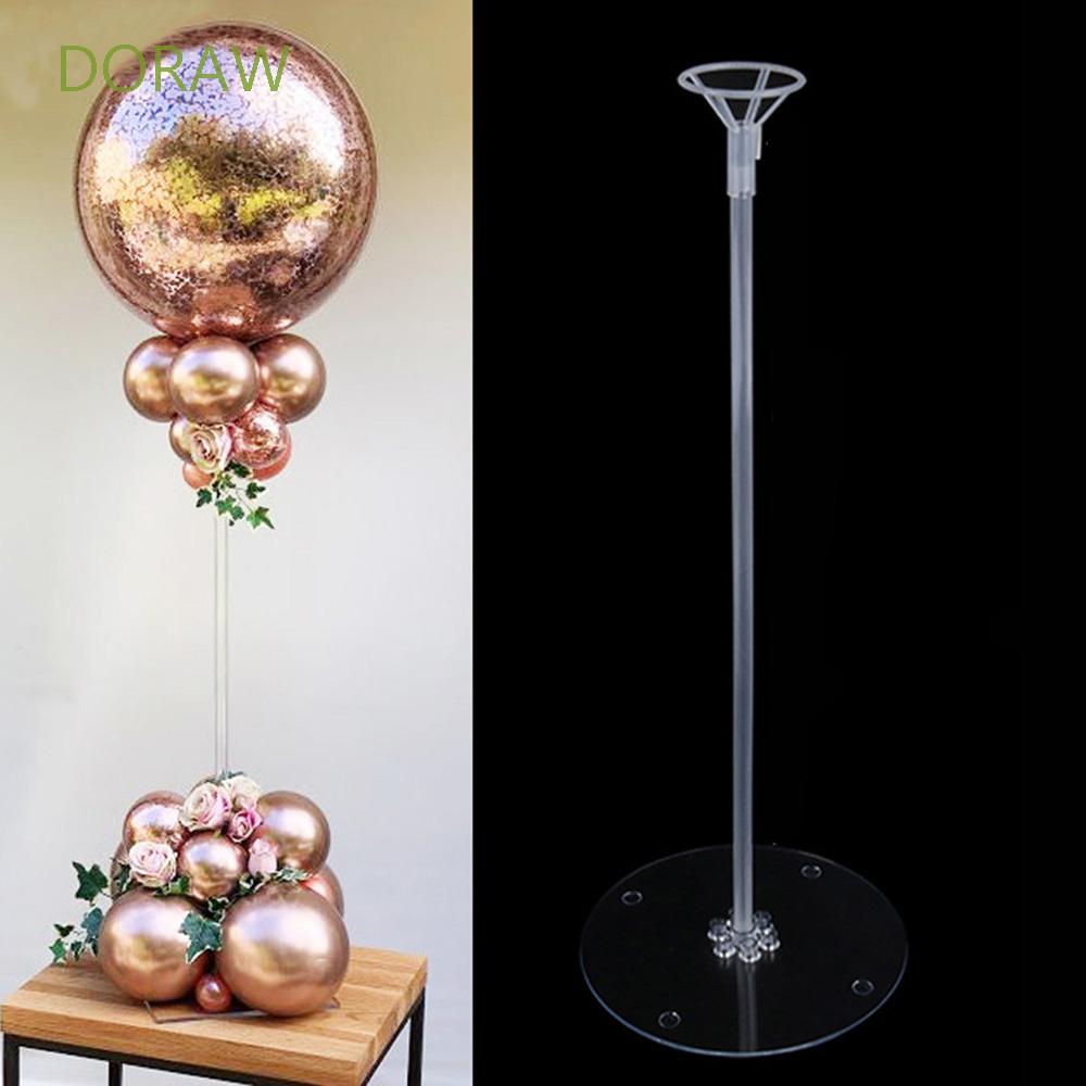 DORAW Christmas Column Stands Birthday Decoration Base Tube Sets Balloon Stand Rack Wedding Favors Baby Shower Party Supplies Romantic Balloon Support